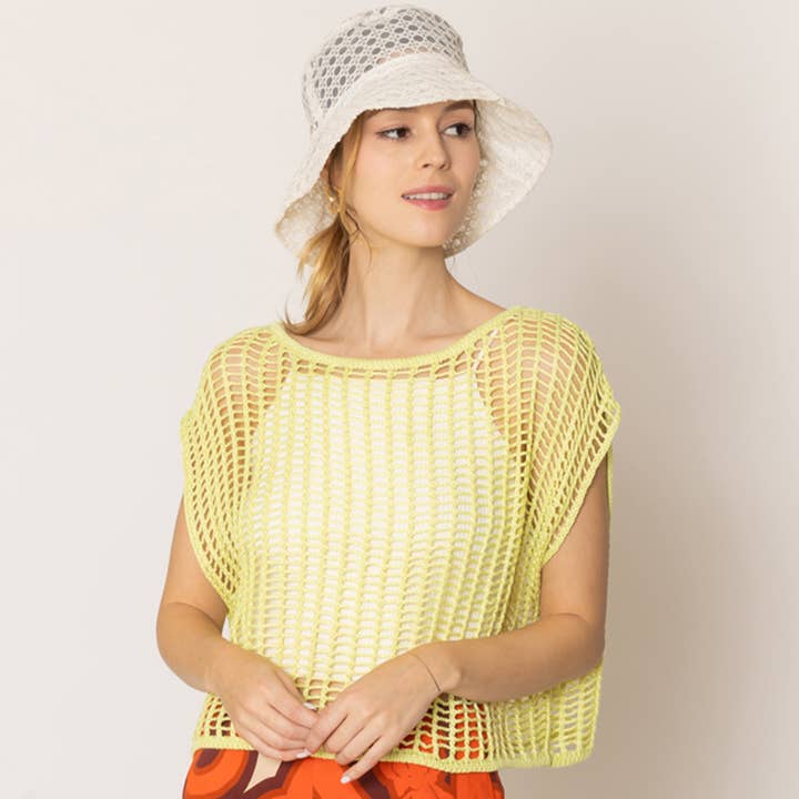 Fashion City - Venta al por mayor Poncho - Mujer - Poncho de verano de ganchillo de color liso16