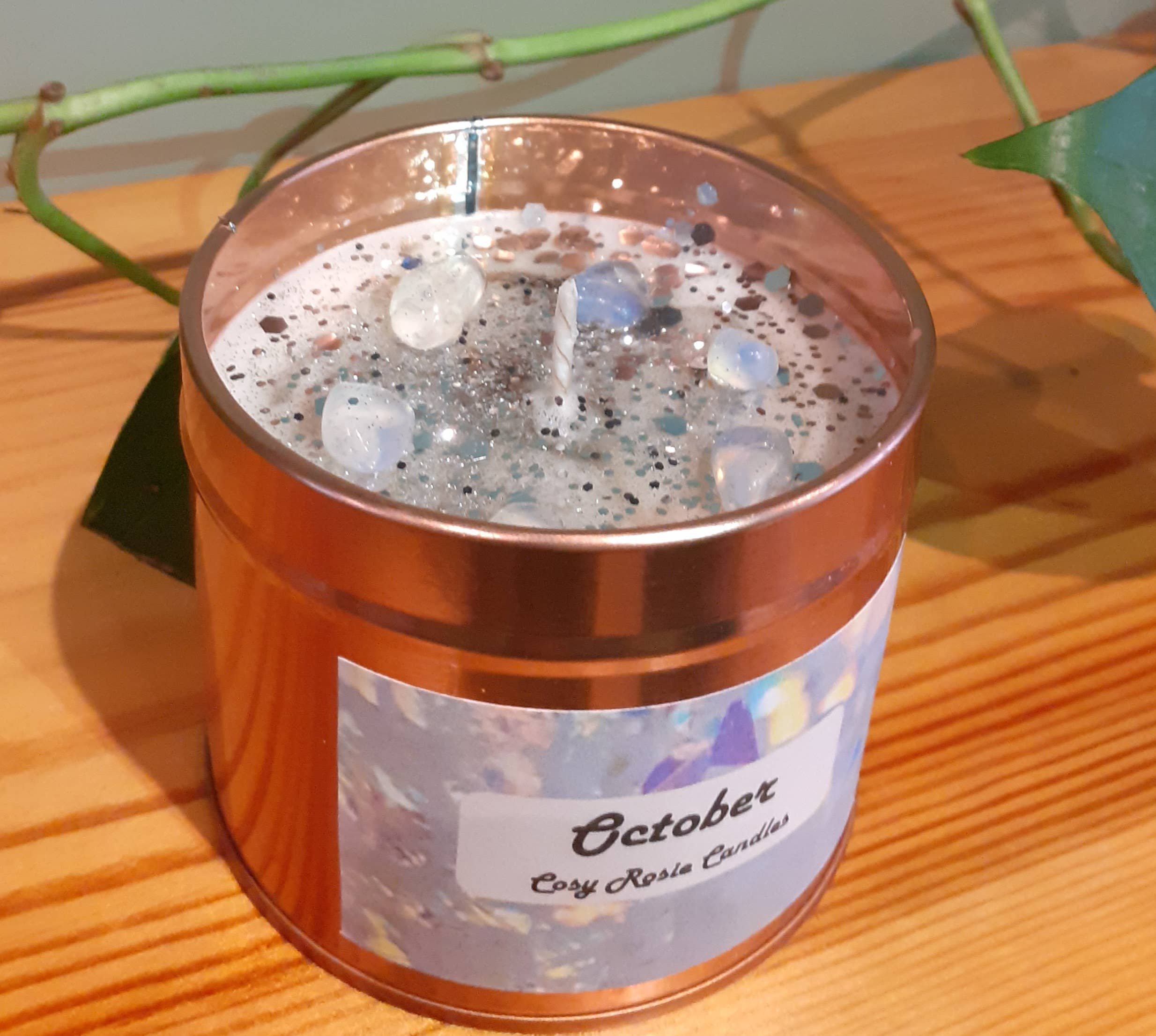 Cosy Rosie Candles - Wholesale Travel Candles - Handmade Birth Month Candles Crystals Gift3