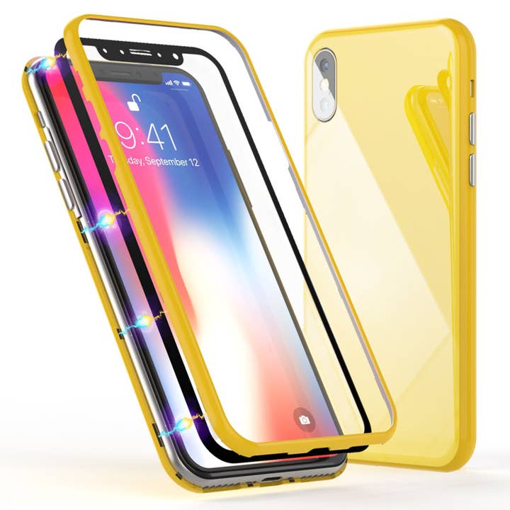 NALIA Capa Magnética 360° para iPhone XS Max, Capa Dura Slim com Protetor de Ecrã por atacado de SchnappFreude