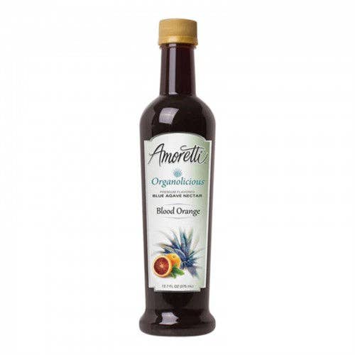 FIXTUREDISPLAYS - Vente Sirops aromatisés - Amoretti Organolicious Nectar d'Agave Bleu Bio à l'Orange Sanguine 12,7 oz. WS-115AMBLDORG