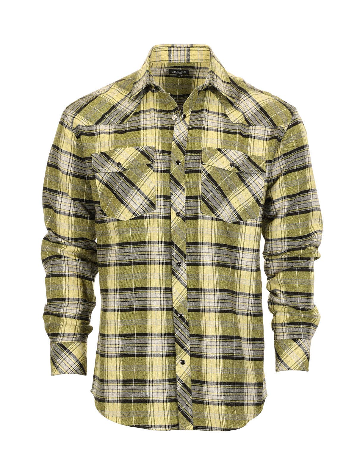 b-one inc - Vente Chemise à col boutonné – homme - Chemise western en flanelle à carreaux pour homme avec boutons-pression13