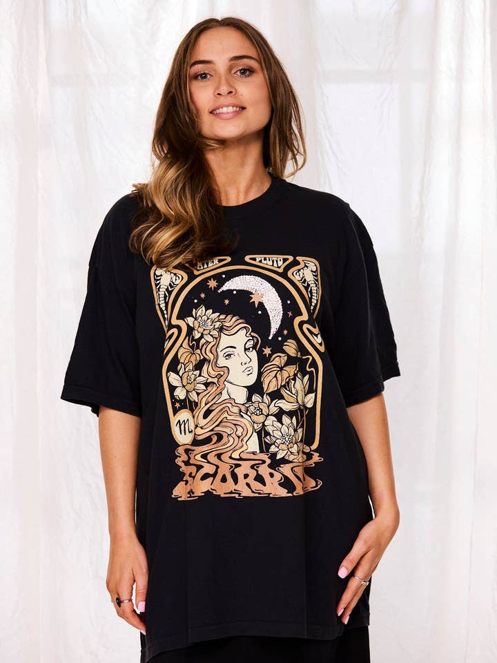 Scorpio Boyfriend T-Shirt (Pre-Order) for wholesale by Astromantique ™