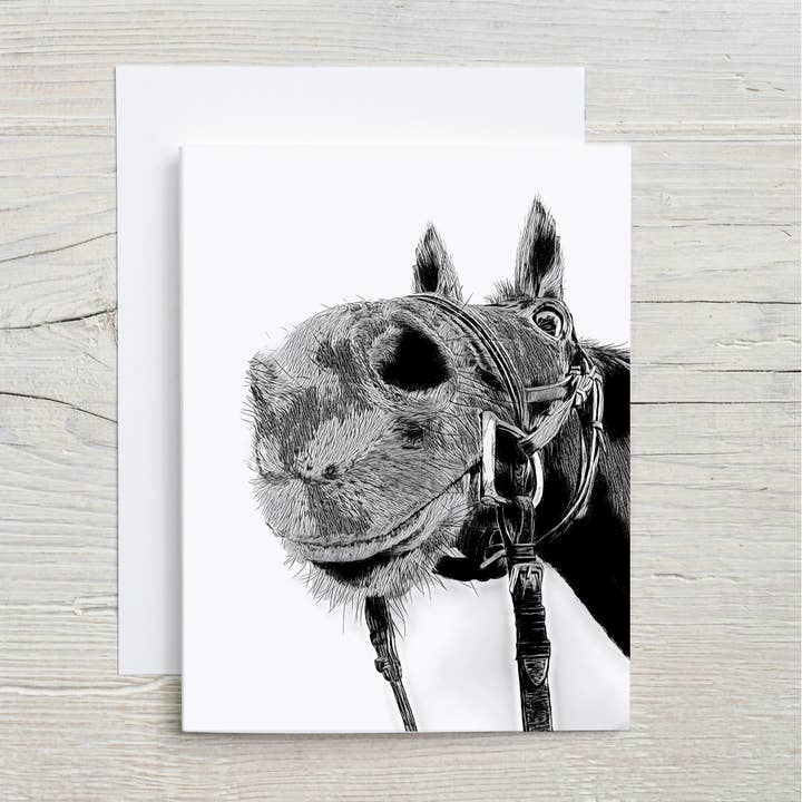 "Callie" Horse Notecard for wholesale by Laughing Mule Press