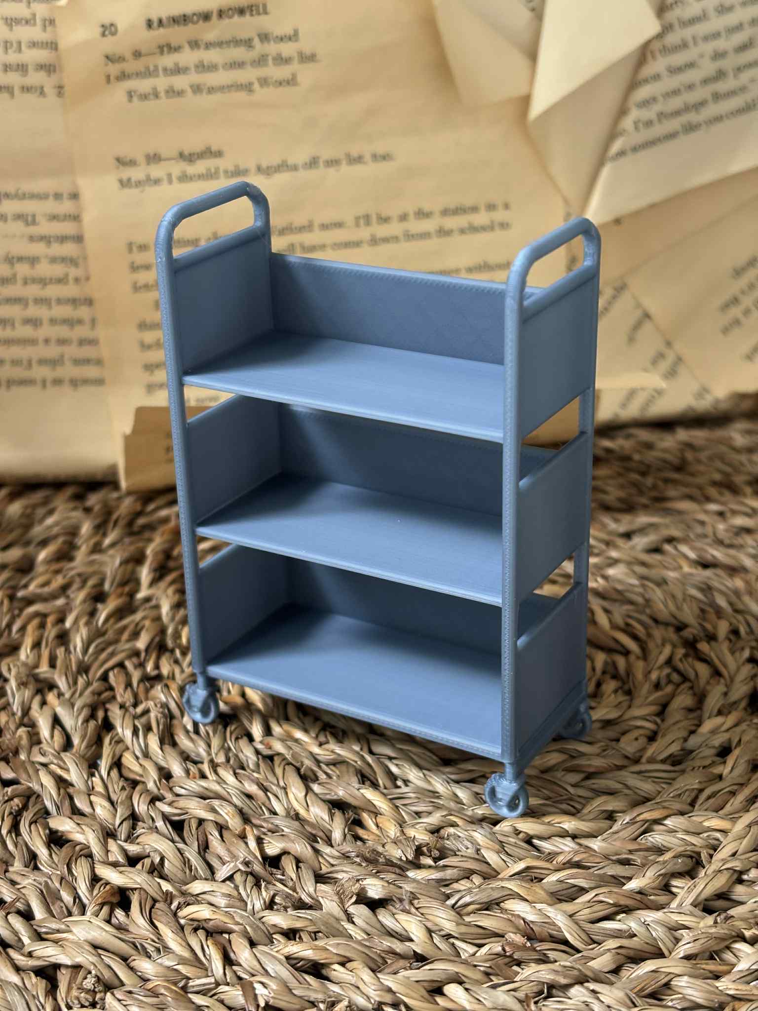 Nordic Book Adventure - Wholesale Bookcase - Mini Book Cart | 3D Printed 2