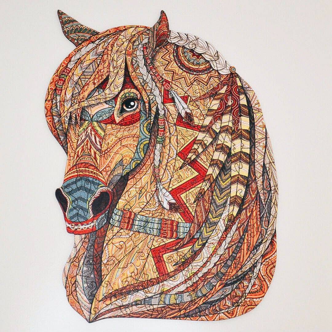 Lubiwood - Wholesale Puzzle - Adult - Majestic Horse Jigsaw A4 Premium Box1