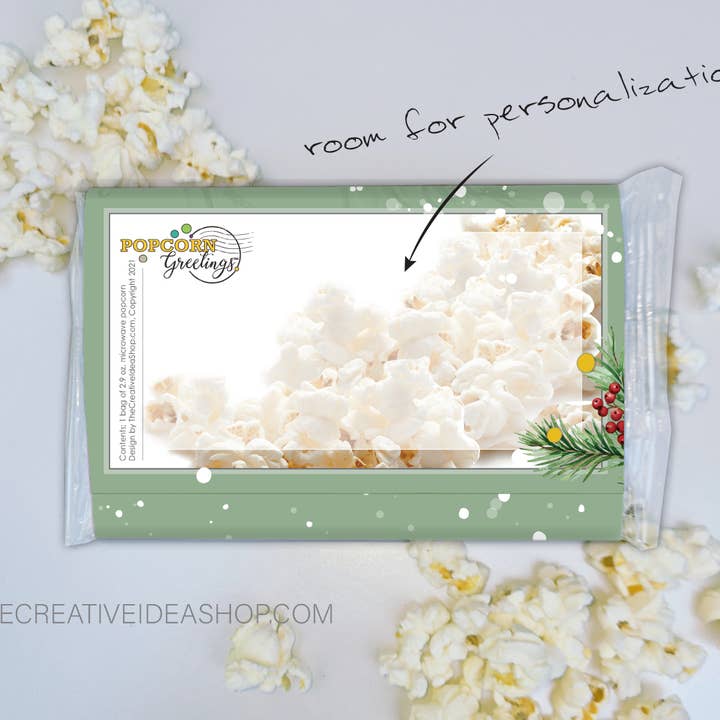 The Creative Idea Shop - Wholesale Popcorn - Holiday Microwave Popcorn Vintage Style Paper WRAPPERS4