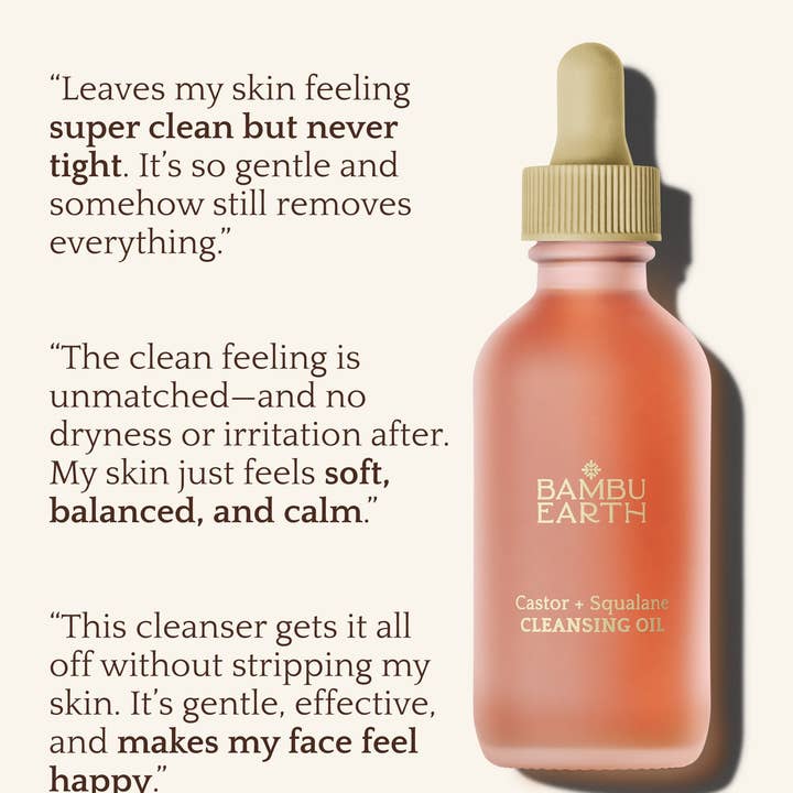 Bambu Earth LLC - Wholesale Facial Cleanser - Castor + Squalane CLEANSING OIL4