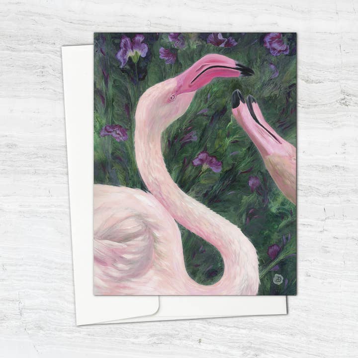 Minha Doce Ervilha - Flamingos (6 Cartões de Nota) por atacado de Studio Andreea Dumez