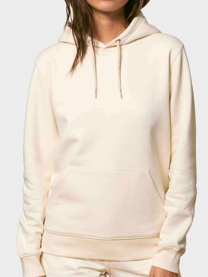 Unisex Organic & Recycled Hoodie - Natural Raw for wholesale by Unordinary Apparel