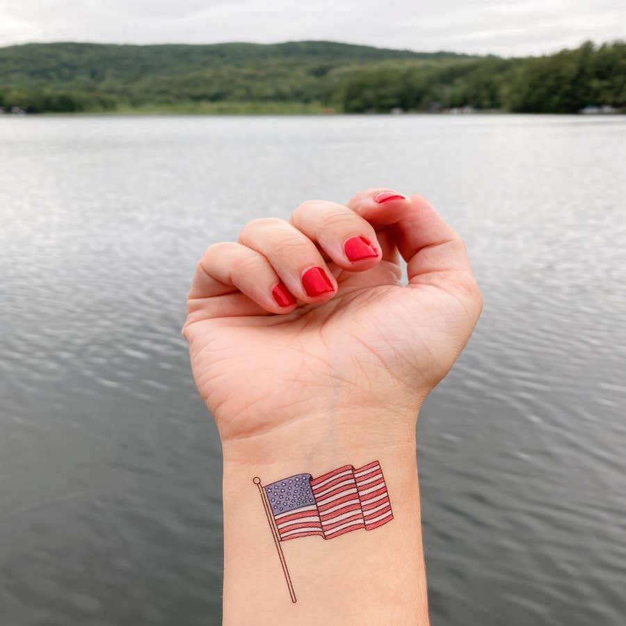 american flag traditional tattoos