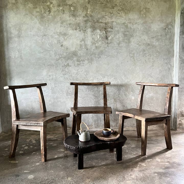 Office Objets – wholesale Chair – Large chair or armchair in antique teak H84 L6074