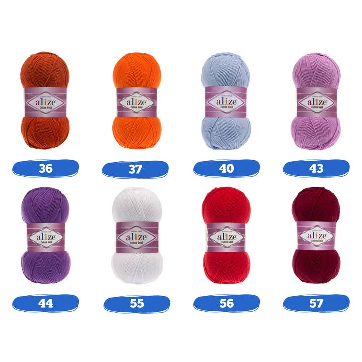 Craftsyarn - Wholesale Yarn - Alize Cotton Gold yarn, Mercerized cotton thread, Amigurumi3