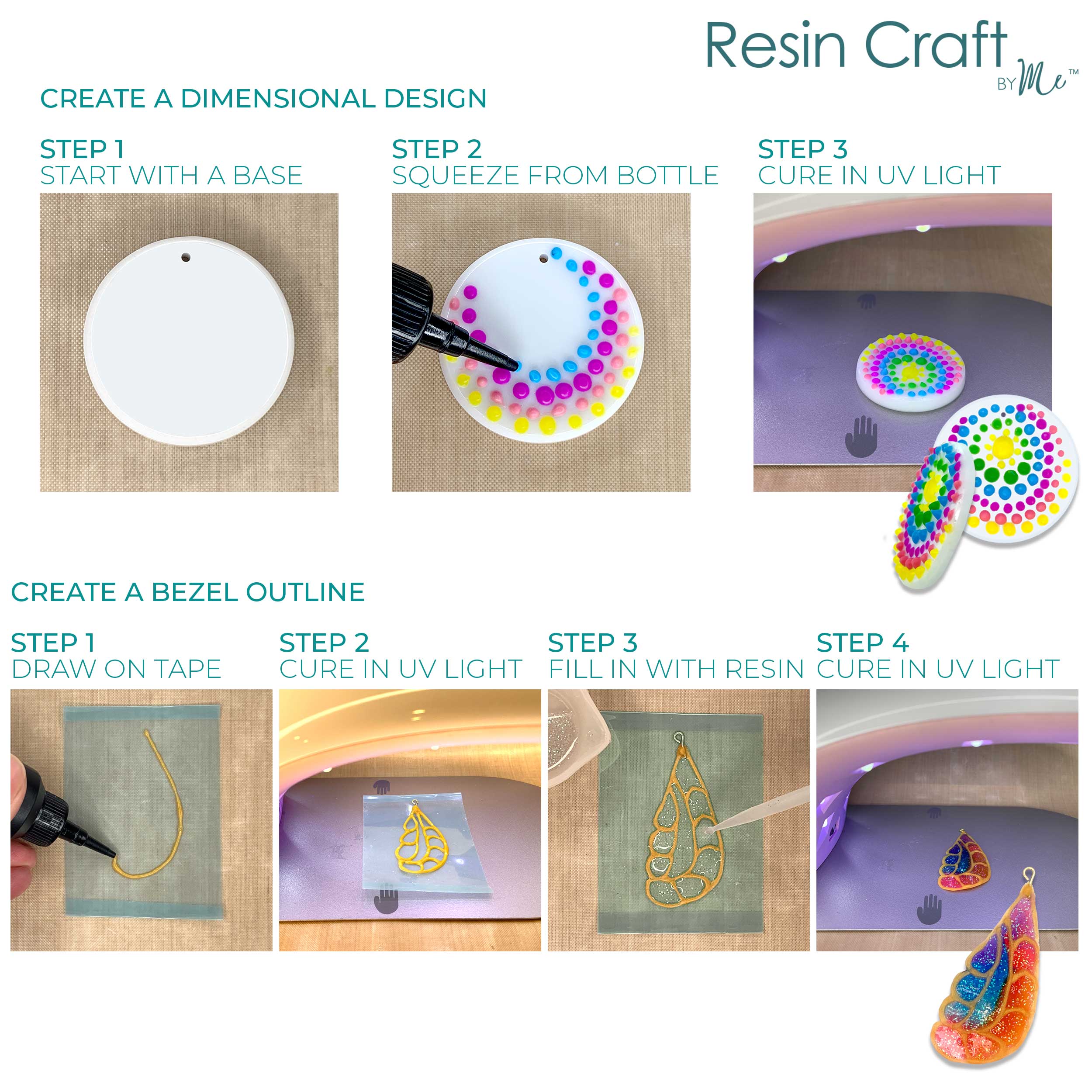 Jewelry Made by Me - Wholesale DIY Craft Kit - Primary Assortment UV Resin Icing 10ml 4pc1
