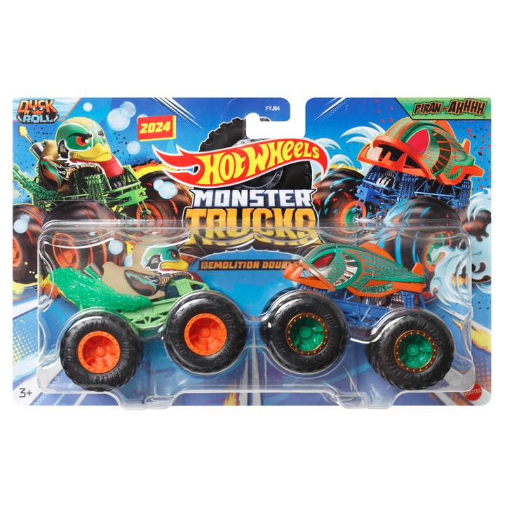 Toysmith - Wholesale Toy Car/Truck - Kids - Mattel Hot Wheels Demolition Doubles 2-Pack