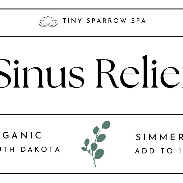 Sinus Relief Simmer Pot Kit for wholesale by Tiny Sparrow Designs