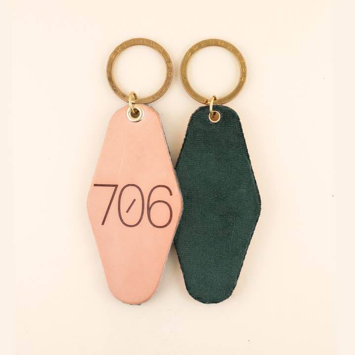 Freshwater Curated Goods - Wholesale Keychain – Unisex - Custom Area Code Hotel Keychain1