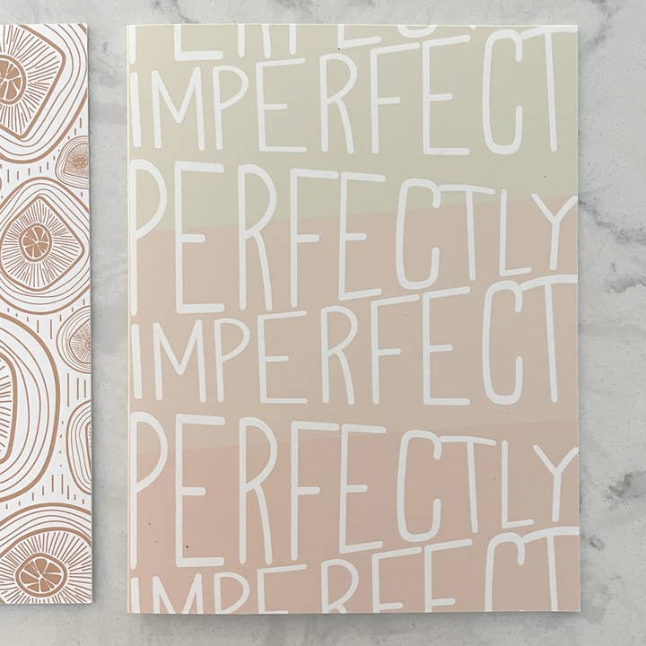 Perfectamente imperfecto | Tarjeta de notas | Afirmación | Tarjeta de felicitación para venta al por mayor de Second Nature Studio