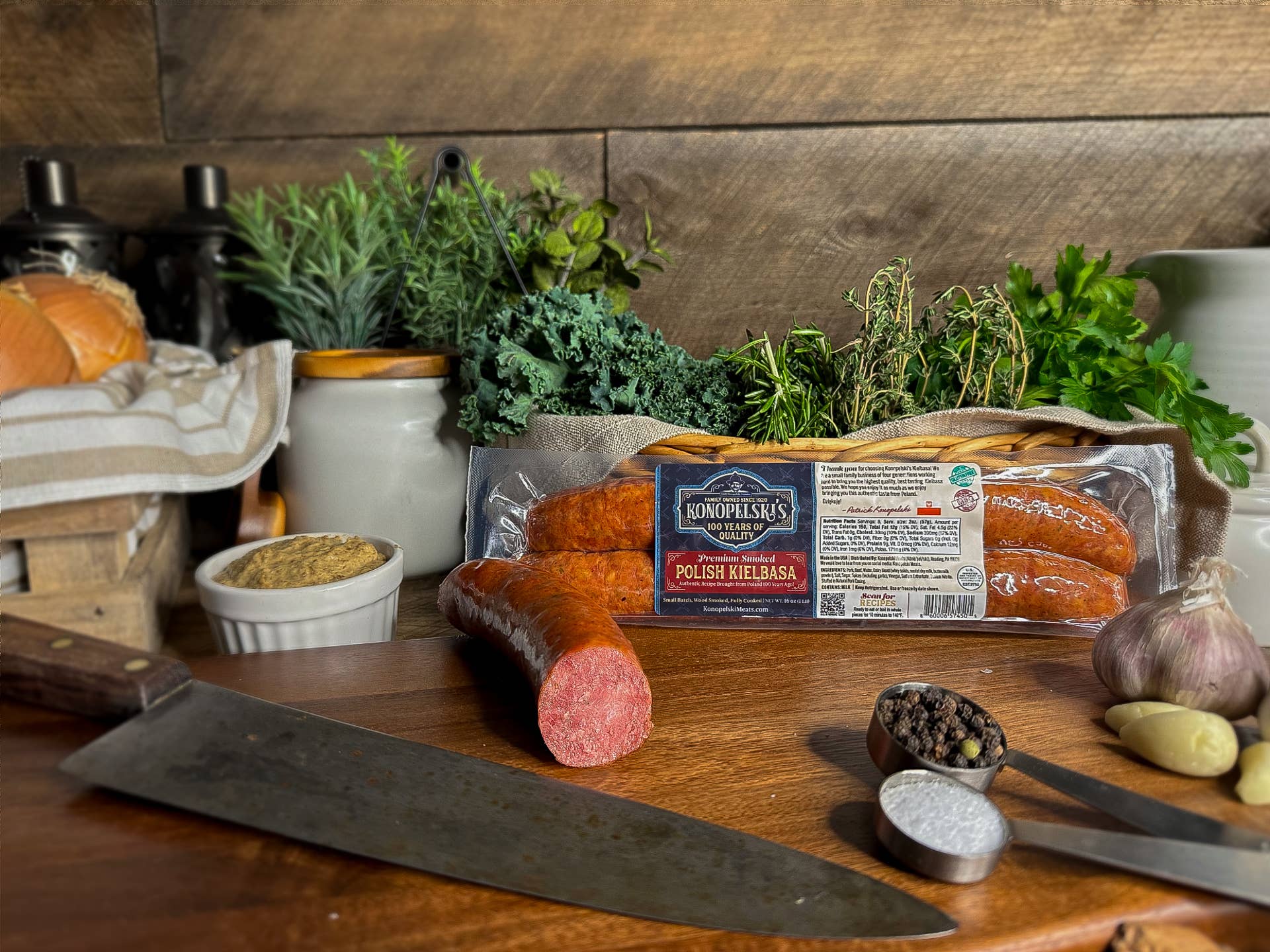 Konopelski Meats - Venta al por mayor Salchichas - Konopelski Meats Kielbasa, estilo cuerda, 16 paquetes de 1 libra4