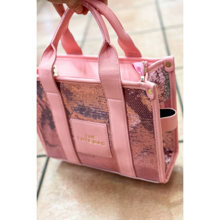 Bestto - Wholesale Tote bag – Women's - SHINY SEQUIN CROSSBODY TOP HANDLE THE TOTE BAG31