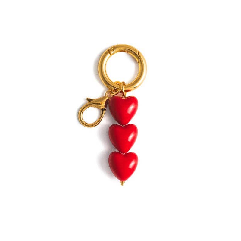 Dipped Shop – wholesale Keychain – Women's – Elegant Heart Pearl Keychain Bag Charm DP25C7870