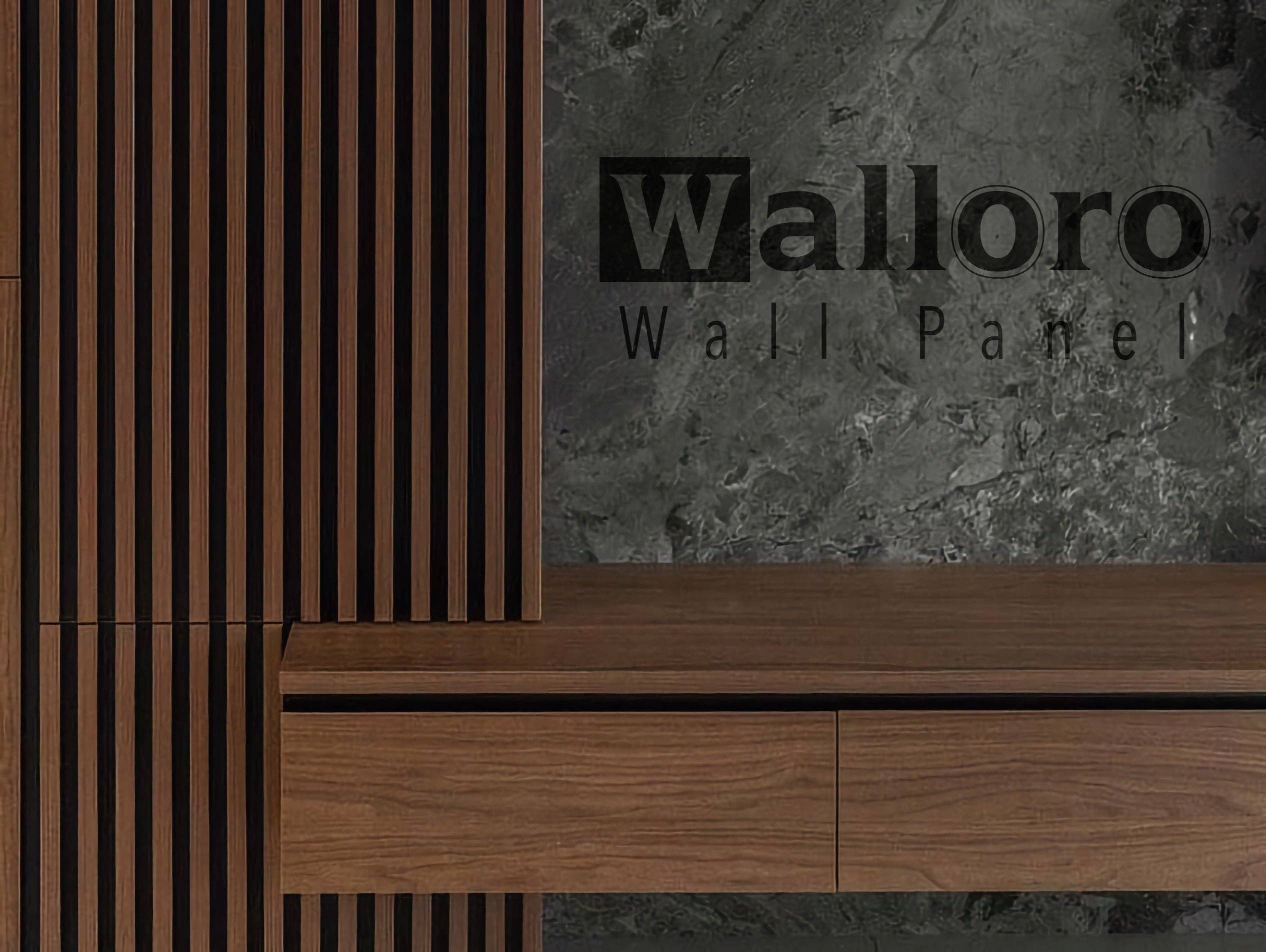 Walloro Luxury Embossed Wallpaper - Wholesale Wall Paneling - PS Gold Wood Grain Wall Panel, PS Wall Home Decoration Panel-Premium Quality4