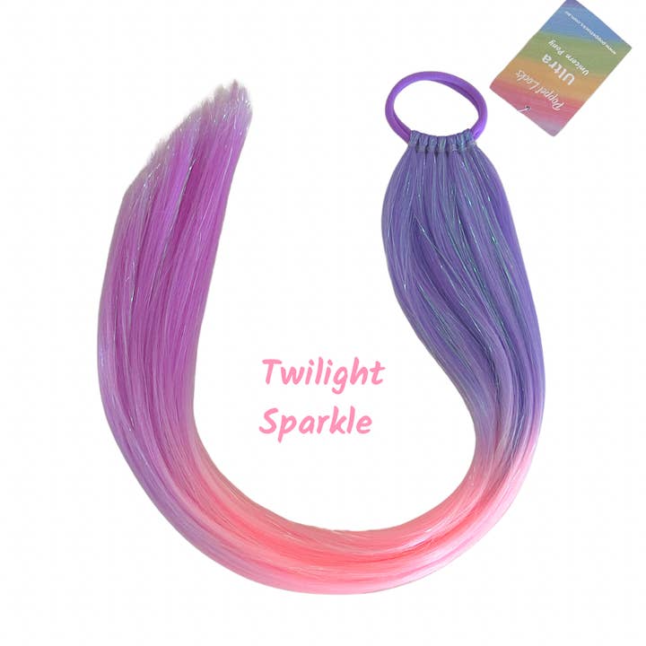 Poppet Locks - Wholesale Hair extensions - Straight Ponytail Extension - Ultra - Twilight Sparkle - 26”