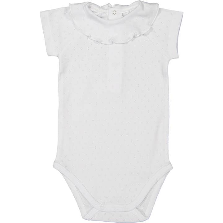 Corail Bodysuit for wholesale by Le Petit Chiffon Organic Cotton