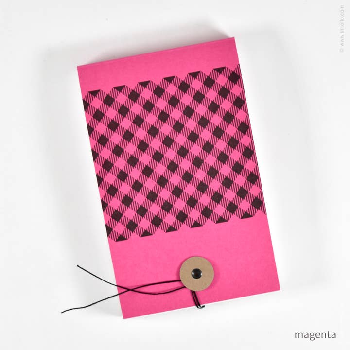 Inkello Letterpress - Wholesale Notepad - Gingham Notepad (#340)1