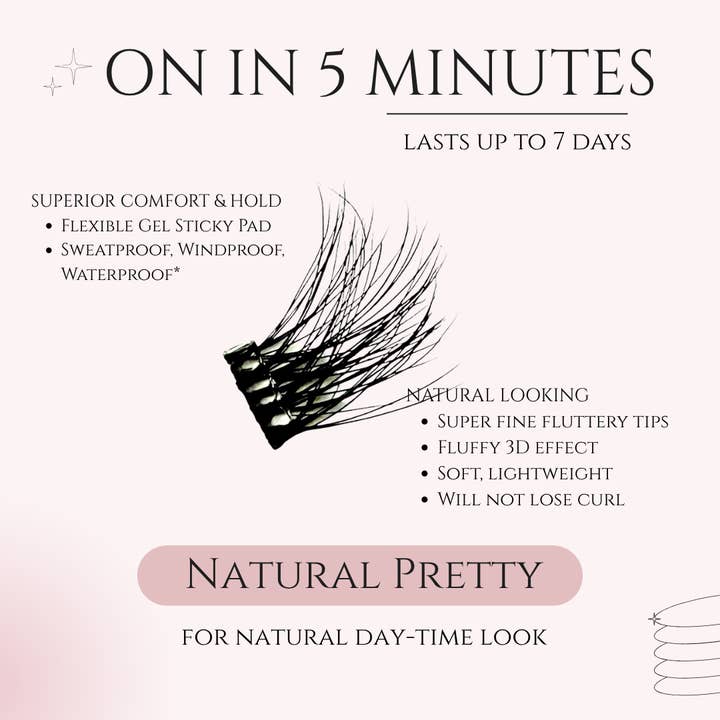 Pretty In The City Beauty - Wholesale False/Fake Eyelashes - Pre-Glued Lashes - Natural Pretty5