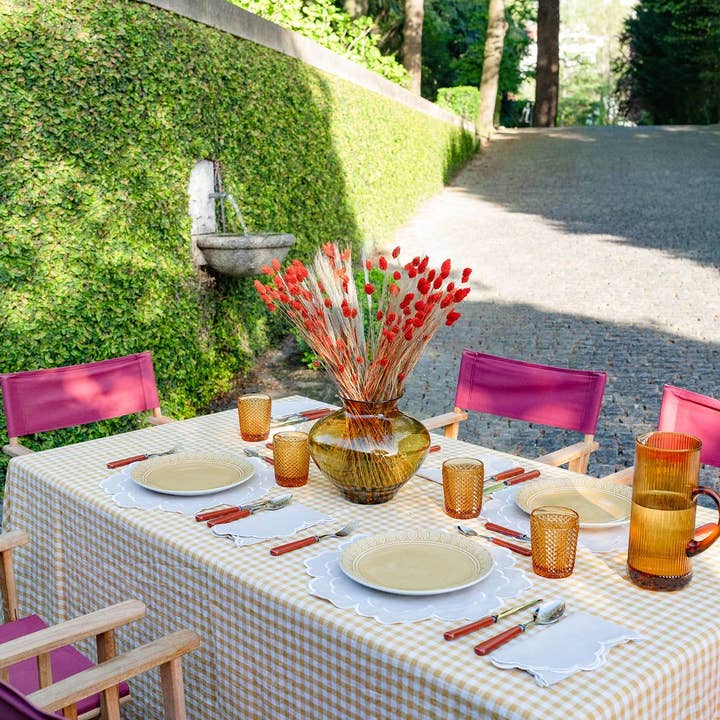 Mariaida Home - Wholesale Dinner Plate - Single Iris, Beige with White5