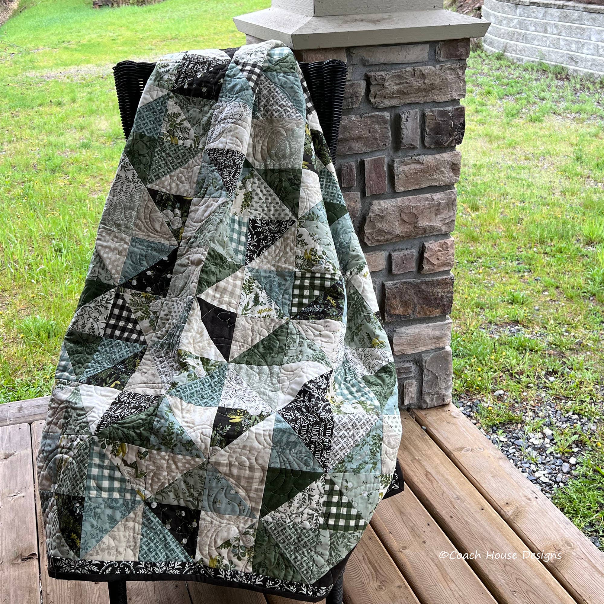 Coach House Designs - Wholesale Quilt - Scrappy Happiness Quilt Pattern1