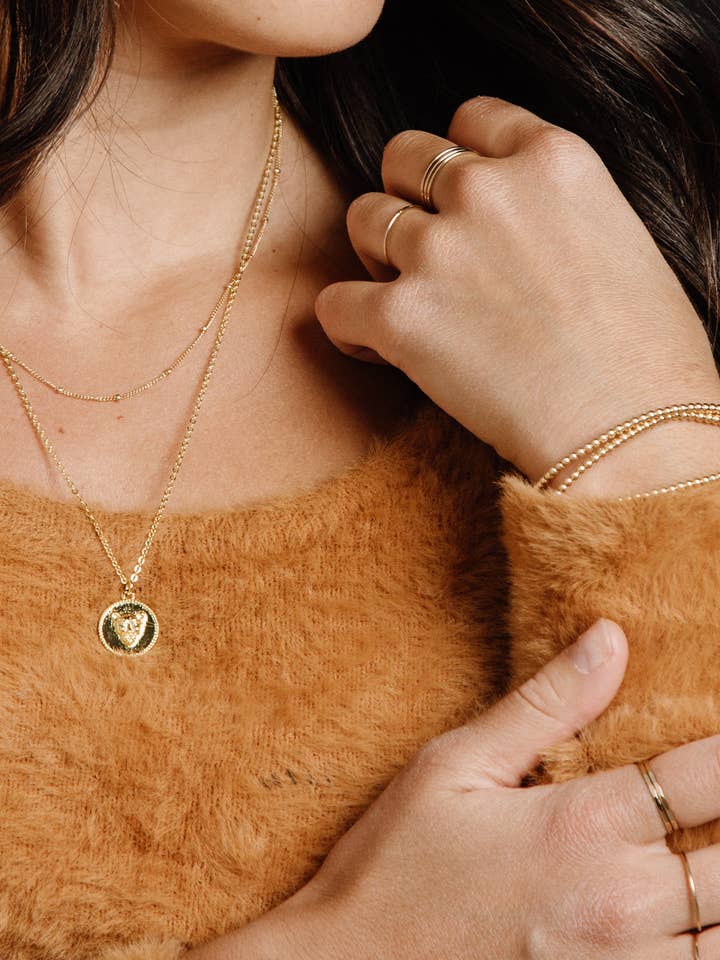 Collier à chaînes satellites superposées pour la vente par Lift Jewelry Company