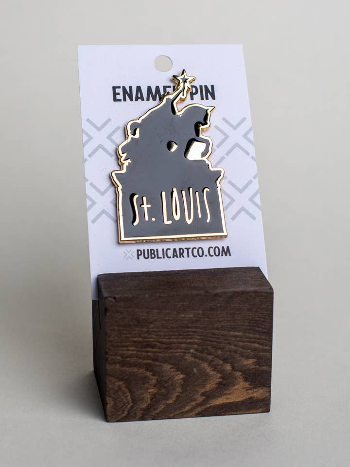 St. Louis - Enamel Pin for wholesale by Public Art Co.