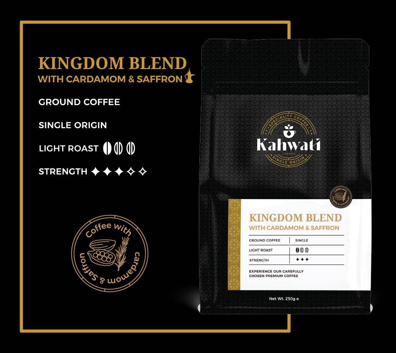 KAHWATI SPECIALITY COFFEE – wholesale Coffee beans – Kingdom Blend - Arabic/Saudi Coffee | Cardamom & Saffron4