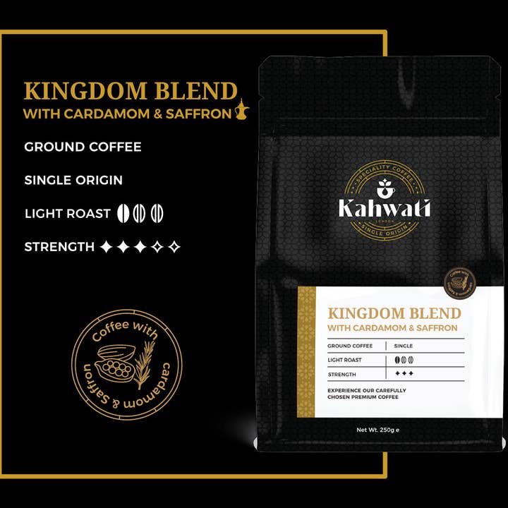 KAHWATI SPECIALITY COFFEE - Wholesale Coffee Beans - Kingdom Blend - Arabic/Saudi Coffee | Cardamom & Saffron4