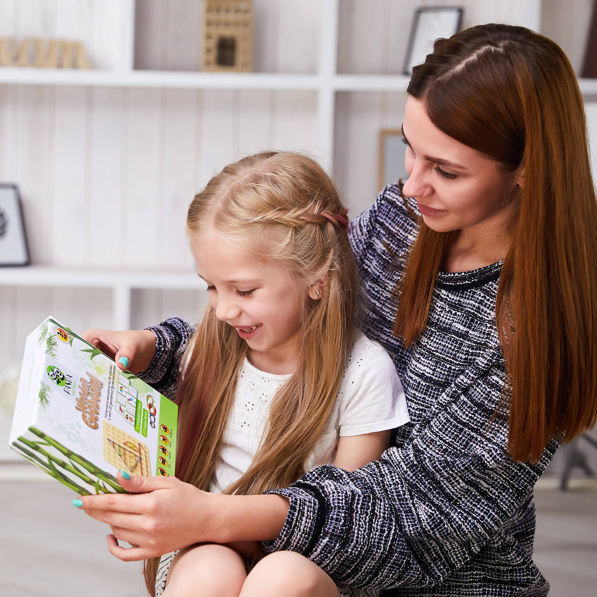 Panda Brothers - Wholesale Wood Toy - Kids - Montessori Toy for Kids - Wooden Geoboard with rubber bands8