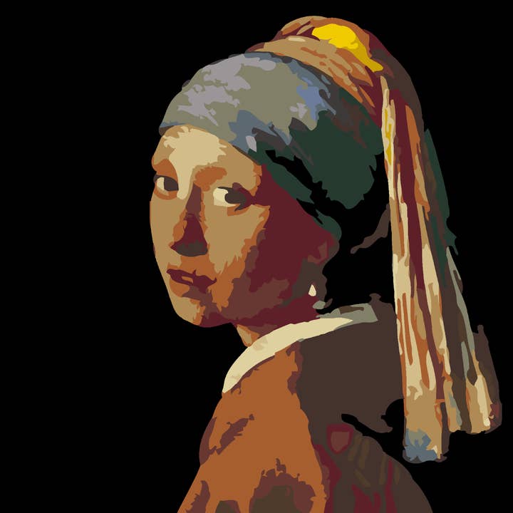 Artwille DIY Paint - Girl with a Pearl Earring, level 1 for wholesale by Fainotoys
