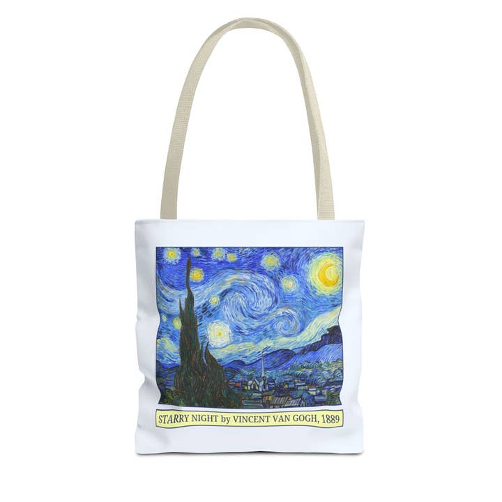 Opal and June - Wholesale Tote Bag - Women's - Starry Night by Vincent Van Gogh Art History Tote Bag9