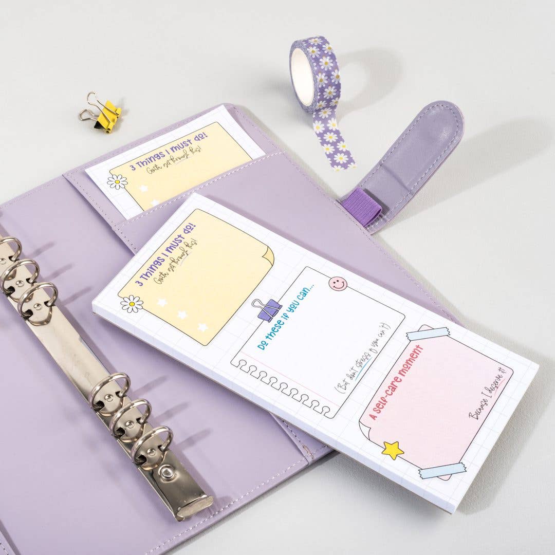 Oops a Daisy UK Ltd - Vendita all'ingrosso Tinta per stencil/lavoretti - Non preoccuparti, sii felice - DL Notepad4