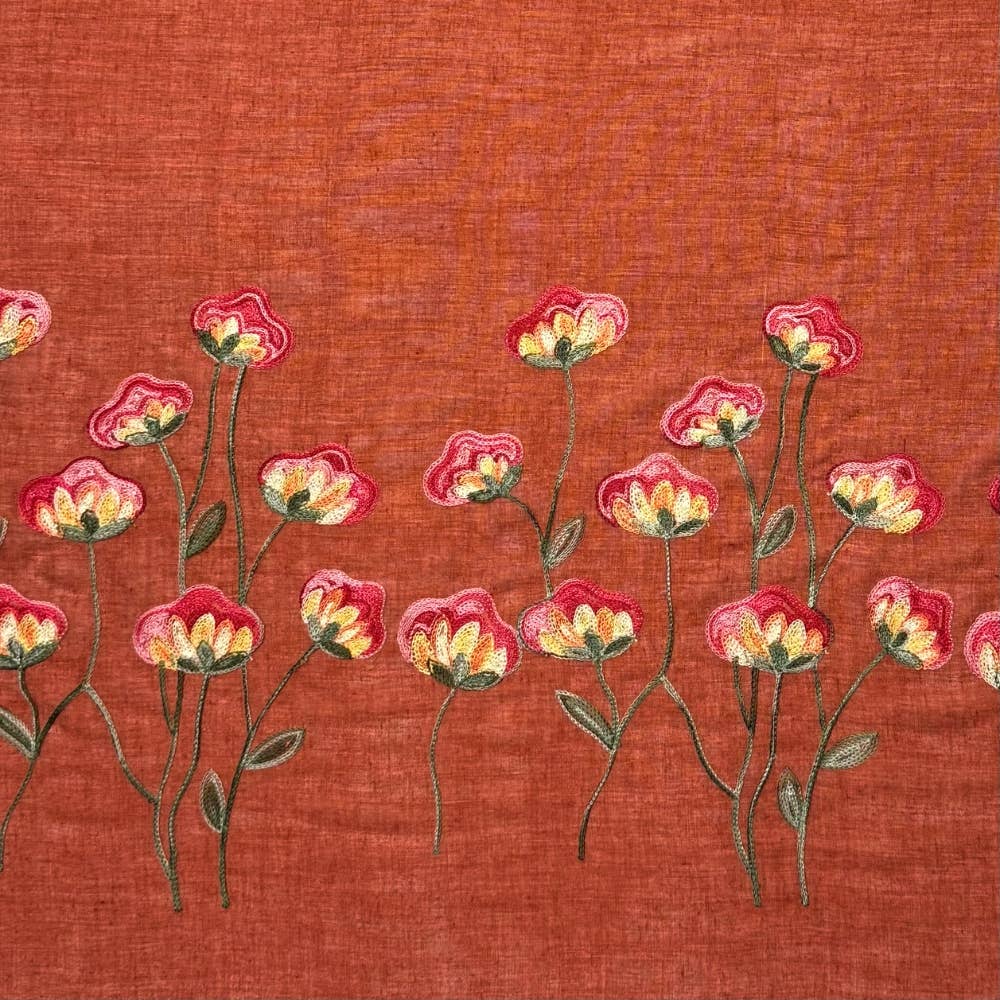 Humble Hilo – Engroshandel Tørklæde - Dame – Humble Hilo Broderet tørklæde/sjal med blomster64