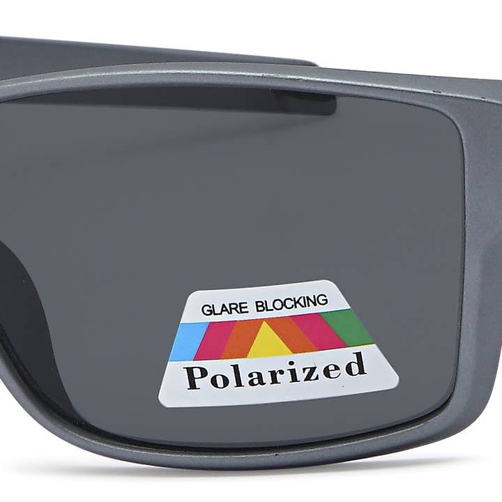 SALDI POL3204 Occhiali wrap polarizzati da uomo per la vendita all'ingrosso da parte di West Coast Sunglasses