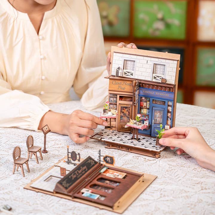 Hands Craft - Wholesale DIY Craft Kit - DIY Book Nook Kit: Paris Arcade Date with Dust Cover