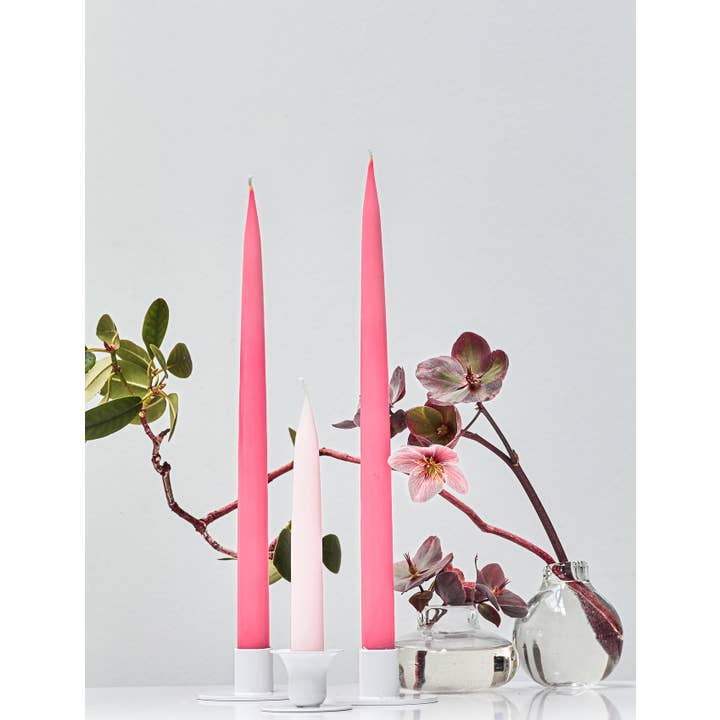 Twilight Collection - Wholesale Tapered candle/candlestick - Pastel Rosa Danish Taper Candle | 12 Pack4