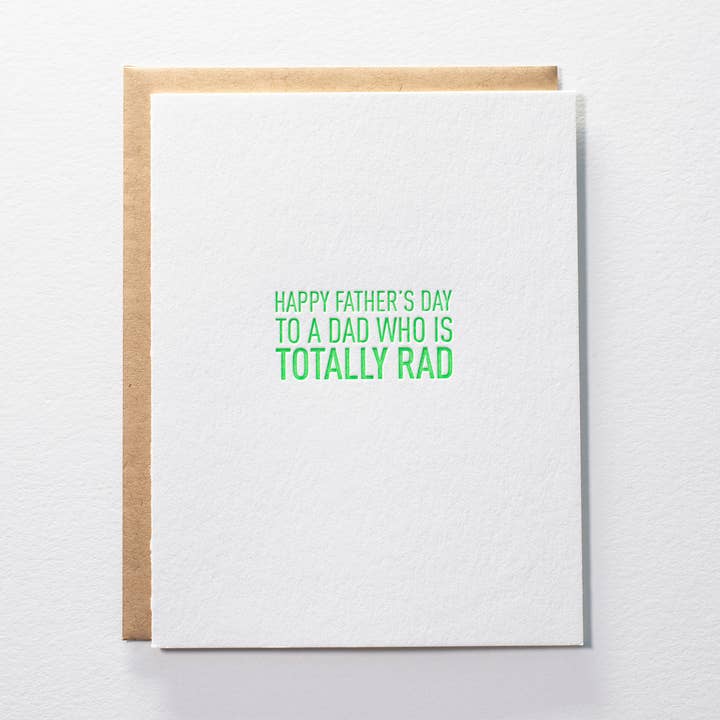 Tarjeta de Papá Totalmente Rad para venta al por mayor de Pistachio Press