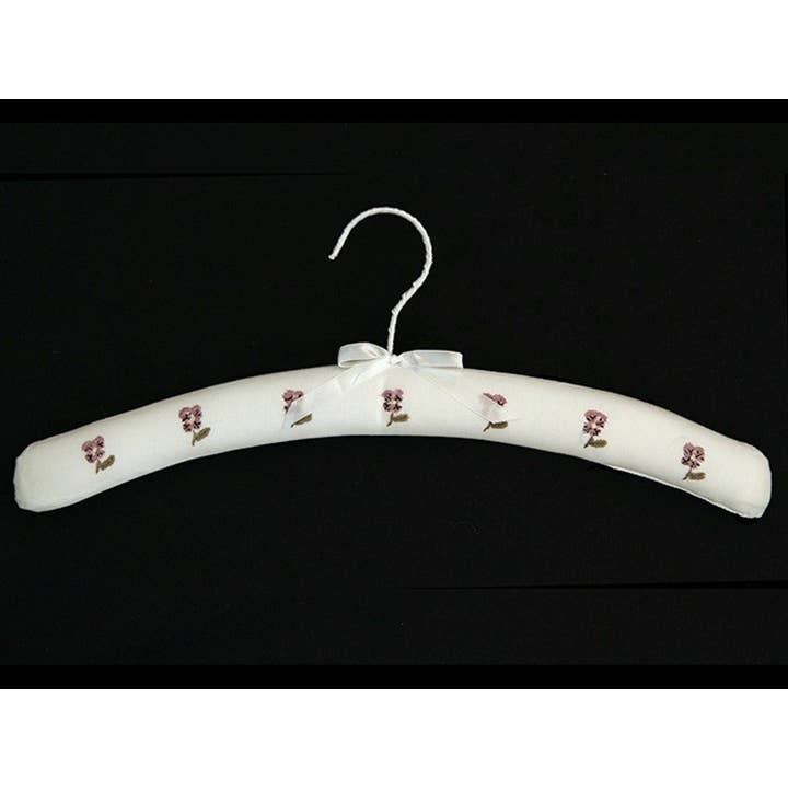 Set/2 Violets Coathanger - 16" for wholesale by Victoria Linen Australia