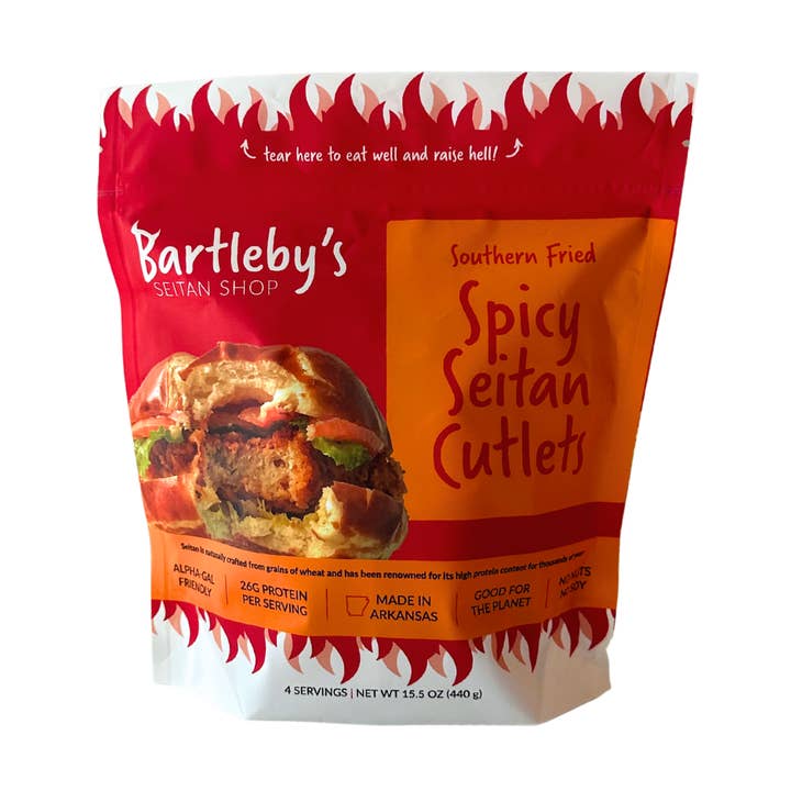 Vegan Spicy Seitan Cutlets for wholesale by Bartleby’s Food