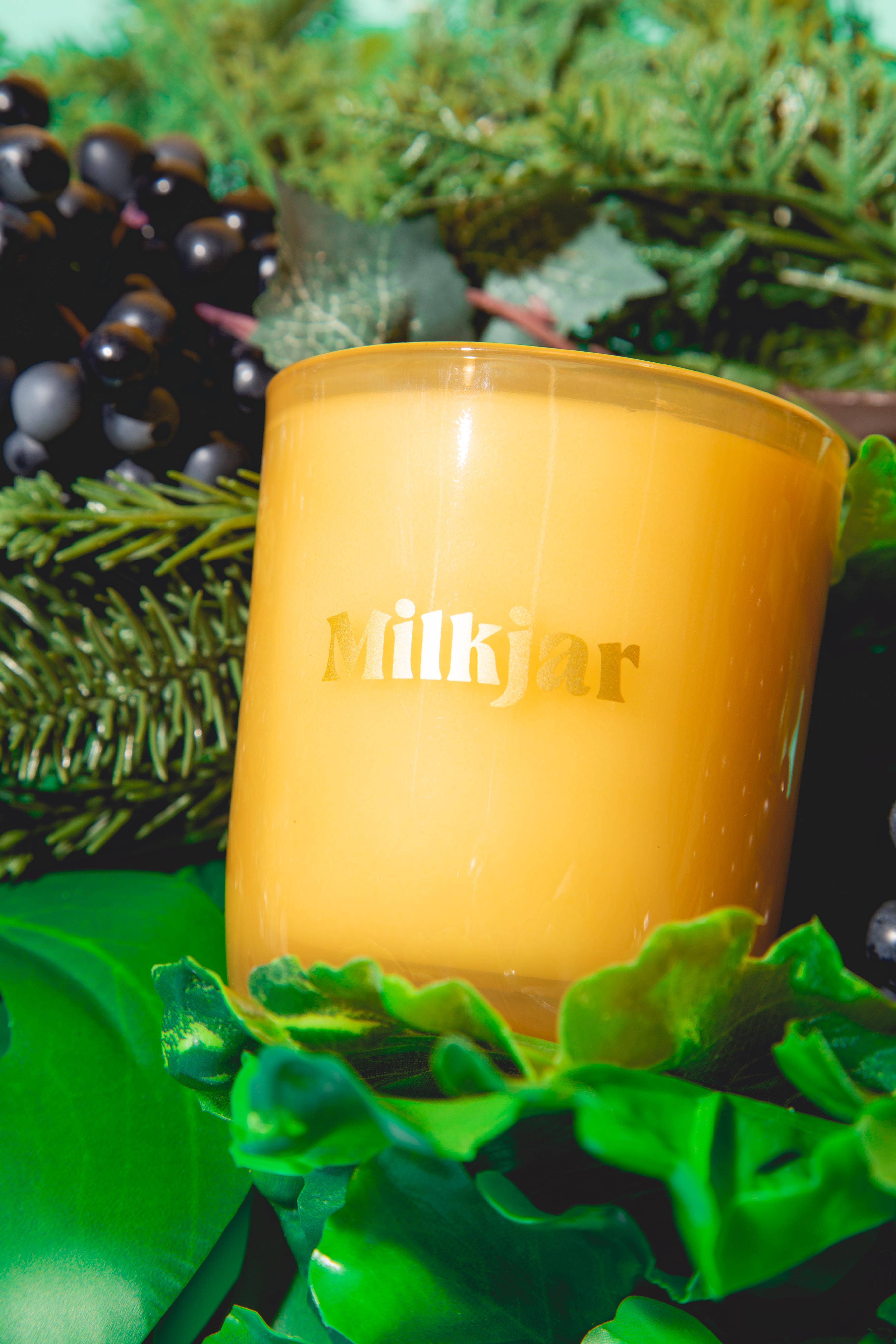 Milk Jar Candle Co. - Wholesale Jar/Filled Candle - Garden State - Cedar & Cassis Coconut Soy 8oz Candle7