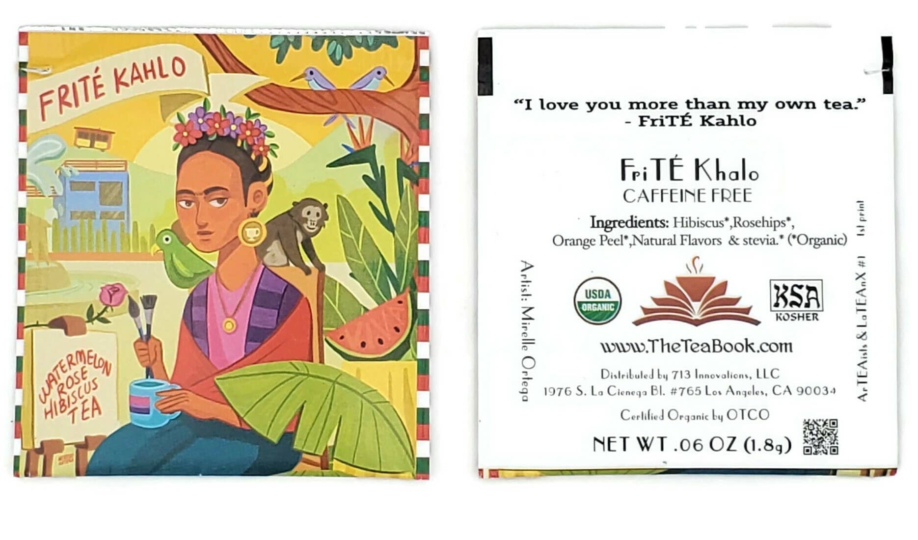 The TeaBook - Wholesale Tea Bags - FriTÉ Khalo - Organic Watermelon Rose Hibiscus Tea4