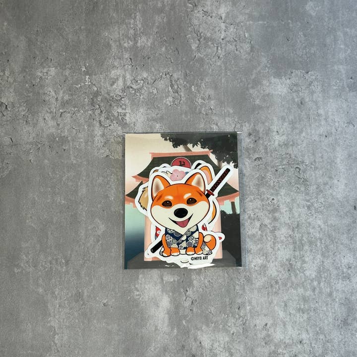 Pooch Posse Vinyl Sticker Set of 5 for wholesale by Miyo Art Design