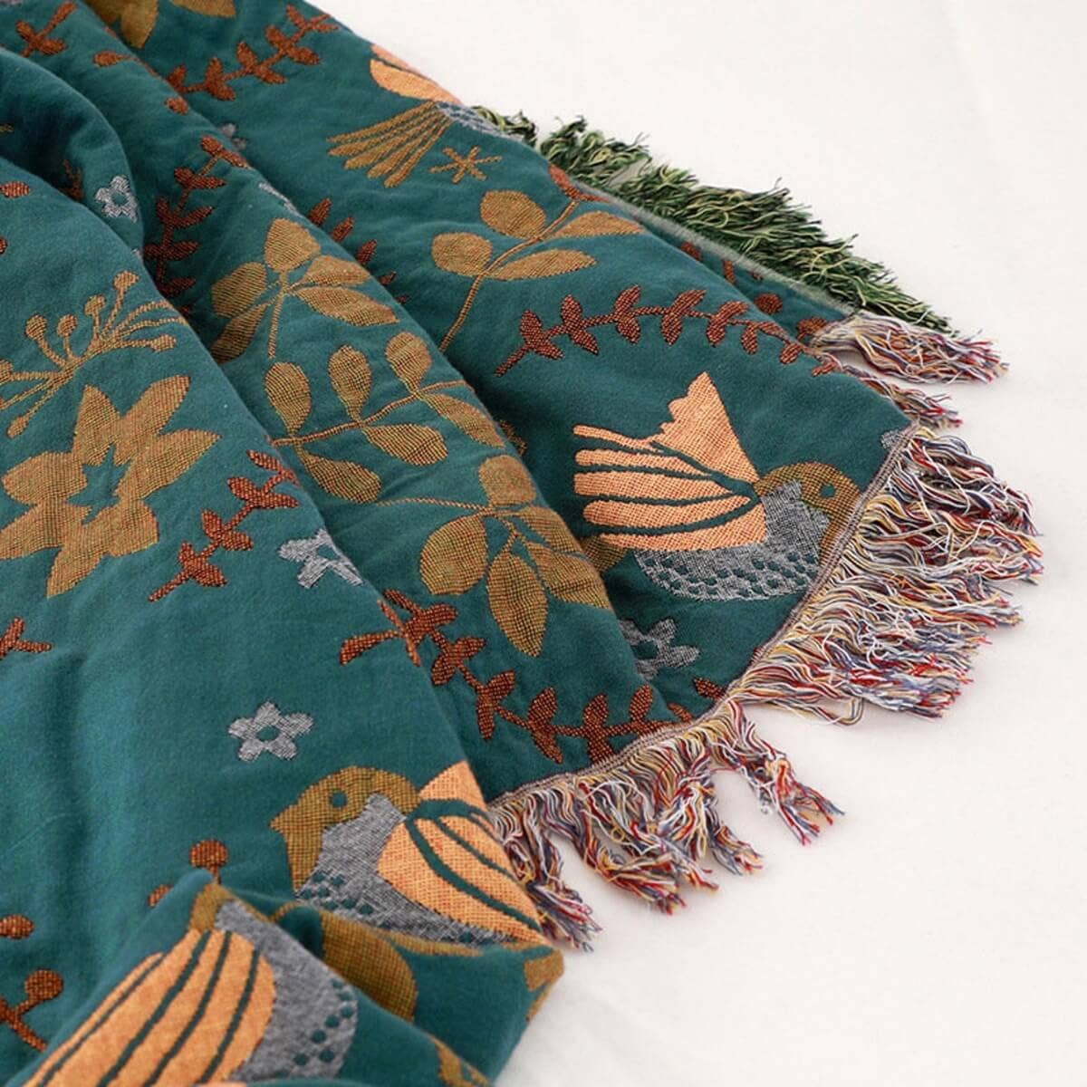 Moderny - Wholesale Throw Blanket - Reversible Scandinavian Bird Throw Blanket3